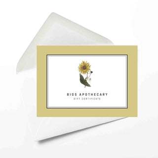 Bios Apothecary Gift Certificate - Sunflower