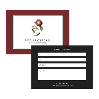 Bios Apothecary Gift Certificate - Apple