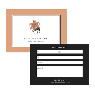 Bios Apothecary Gift Certificate - Lily
