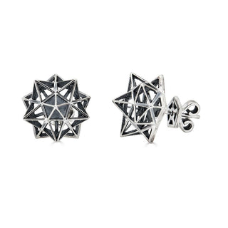 Framework Verahedra Stud Silver Earrings
