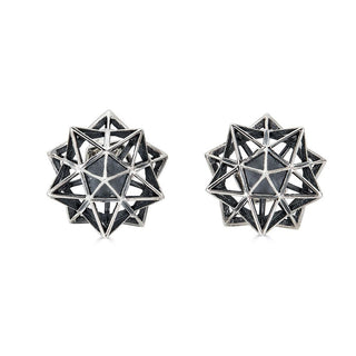 Framework Verahedra Stud Silver Earrings