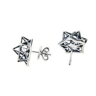Framework Verahedra Stud Silver Earrings