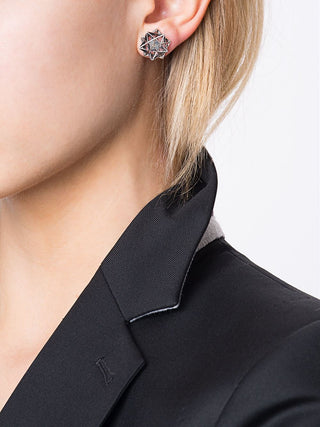 Framework Verahedra Stud Silver Earrings