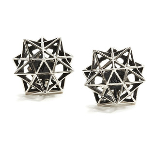 Framework Verahedra Stud Silver Earrings