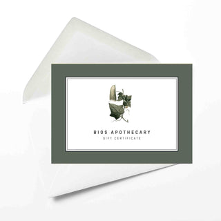 Bios Apothecary Gift Certificate - Cucumber
